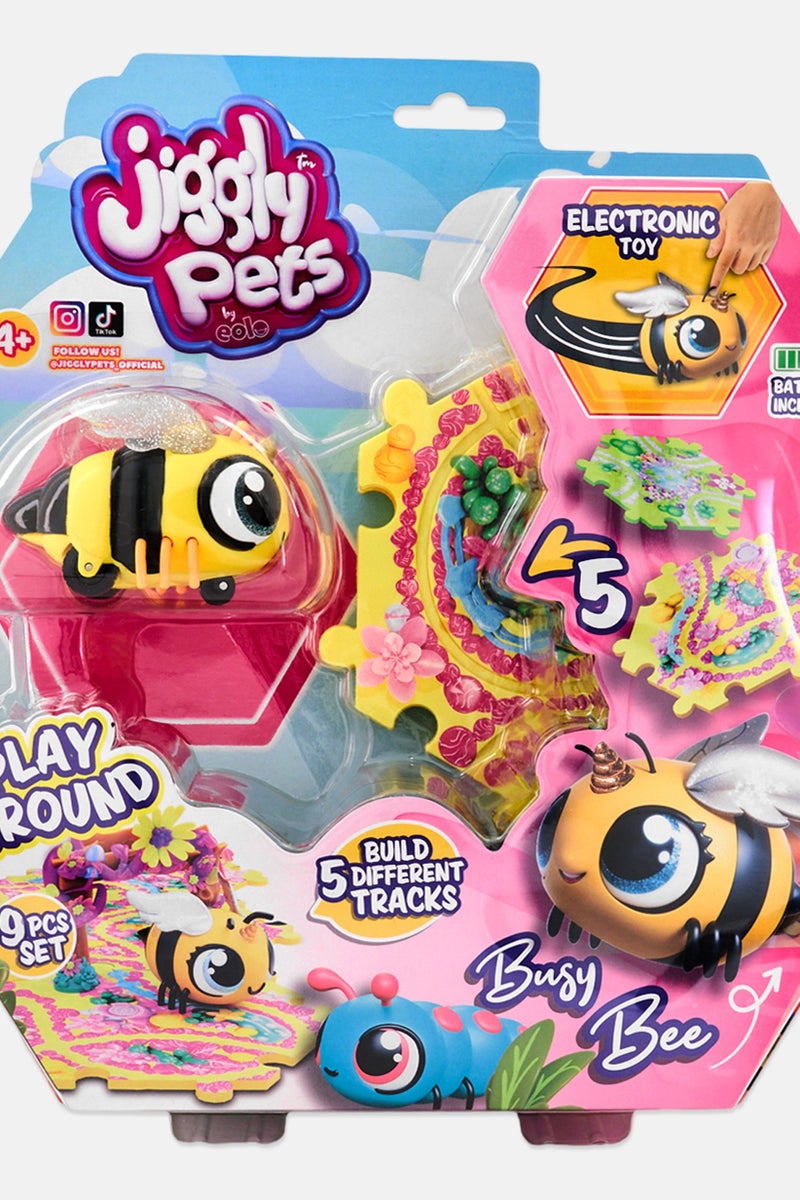 Jiggly Pets نحلة مشغولة مع ملعب - Image 4